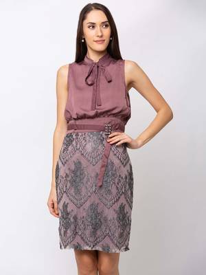Sheczzar Cherry Color Regular fit Midi Dress 5