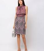 Sheczzar Cherry Color Regular fit Midi Dress