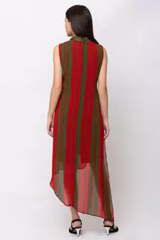 Sheczzar Orange Color Regular fit Midi Dress