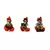 Set of 3 Ganesha Playing Tabla, Flute and Dholak