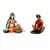Combo of Rajasthani Craftman and Lady Statue