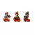 Set of 3 Ganesha Playing Violen, Dholak, and Flute