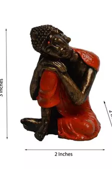 Multicolor Polyresin Buddha Statue