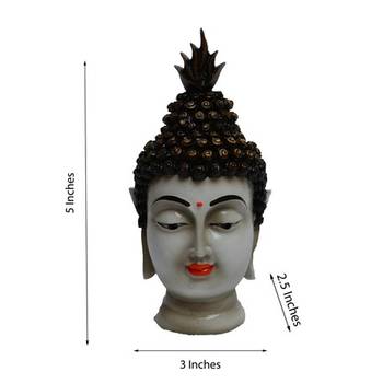 Polyresin Meditating Buddha Head 2