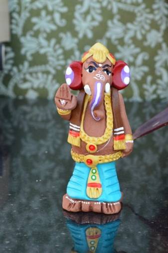 Teracotta Lord Ganesha in Lungi