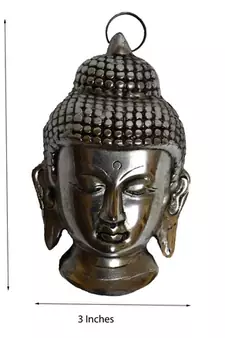 Metal Resting Buddha on Knee