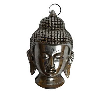 Metal Resting Buddha on Knee 3
