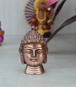 Metal Meditating Buddha Head