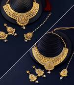 Traditional  Gold Plated Designer Neckalce Set Jewellery Set For Women Girls