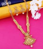 Gold Plated Traditional Designer Necklace Jewellery Set For Women