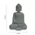 Polyresin Pure White Resting Buddha on Knee