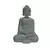 Polyresin Pure White Resting Buddha on Knee