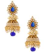 Blue jhumkas
