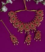Red necklace-sets