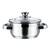 Vinod Stainless Steel Bremen Saucepot with Glass Lid -16 cm, 1.5 Ltr