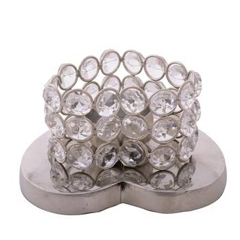 Love Moments Heart Shape Base Crystal Tea Light Holder 2