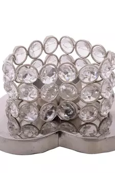 Love Moments Heart Shape Base Crystal Tea Light Holder