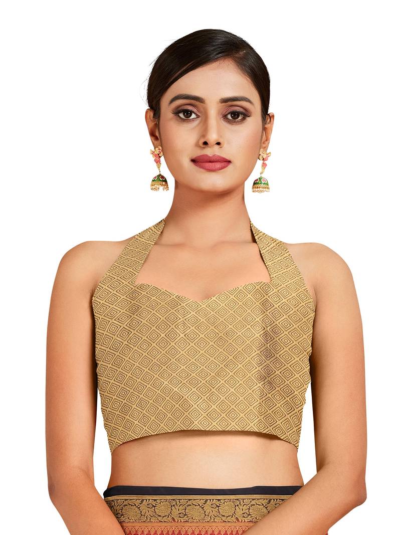 Mimosa Mysore Silk Style Crepe Saree Color :  Red