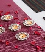 Set of 5 Crystal Tea Light Holder