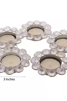 Set of 5 Crystal Tea Light Holder