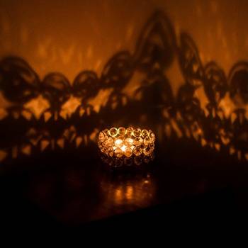 Love Moments Heart Shape Crystal Tea Light Holder 1