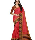 Mimosa Kanjivaram Style Art Silk Saree Color :  Pink