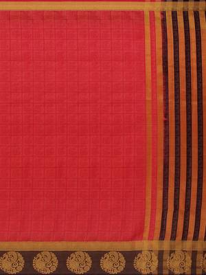 Mimosa Kanjivaram Style Art Silk Saree Color :  Pink 5