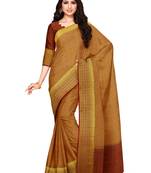 Mimosa Kanjivaram Style Art Silk Saree Color :  Brown