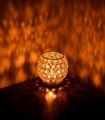 Love Moments Oval Shape Crystal Tea Light Holder