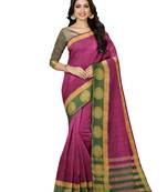 Mimosa Kanjivaram Style Art Silk Saree Color :  Purple