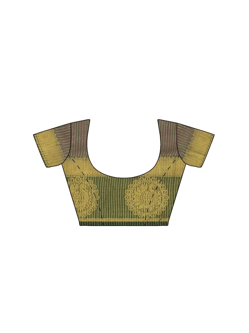 Mimosa Kanjivaram Style Art Silk Saree Color :  Purple