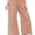 Purple printed cotton palazzo-pants