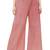 Red printed cotton palazzo-pants