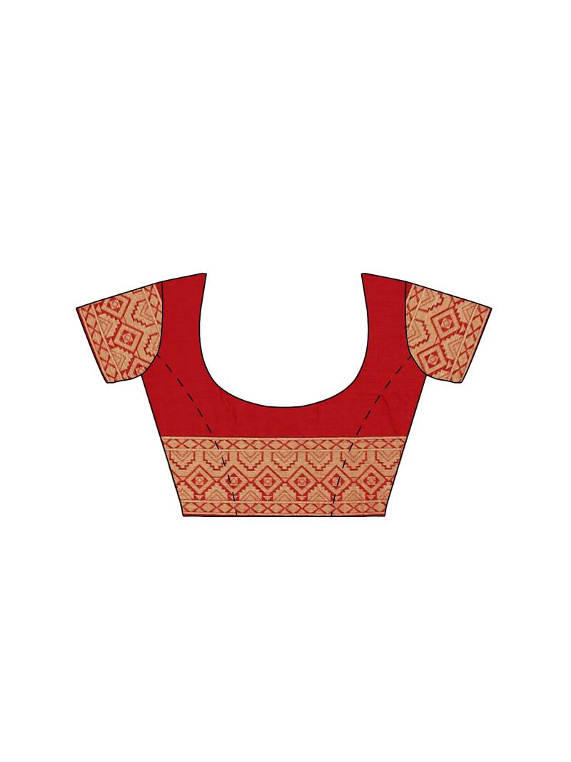 Mimosa Ikat Style Art Silk Saree Color :  Navy Blue