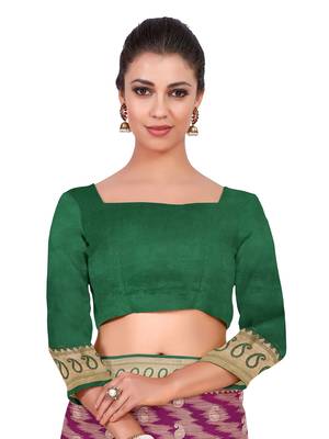 Mimosa Faux Kanjivaram Style Art Silk Saree Color :  Purple 4