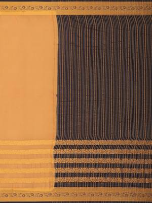 Mimosa Mysore Silk Style Crepe Saree Color :  Brown 5