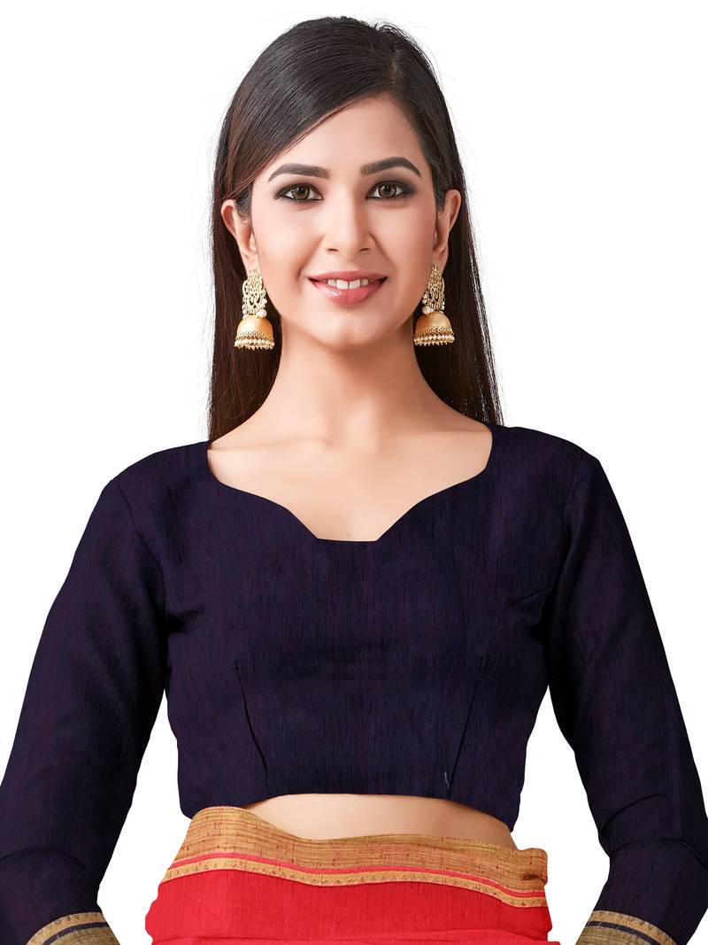 Mimosa Kanjivaram Style Linen Saree Color :  Red