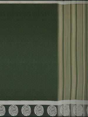 Mimosa Kanjivaram Style Art Silk Saree Color :  Green 5