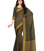 Mimosa Kanjivaram Style Art Silk Saree Color :  Black