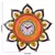Decorative and Glossy Papier-Mache Wooden Wall Clock