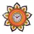 Decorative and Glossy Papier-Mache Wooden Wall Clock