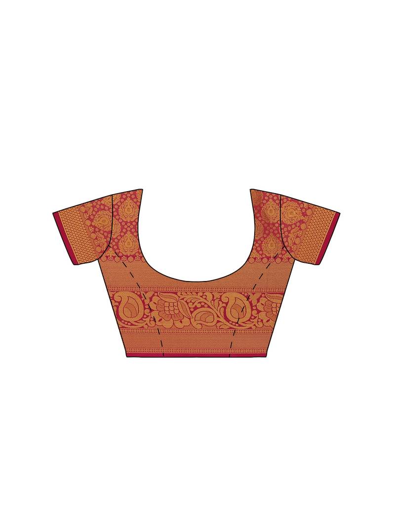 Mimosa Kanjivaram Style Art Silk Saree Color :  Mustard Yellow