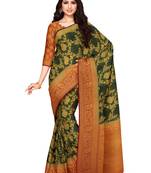 Mimosa Kanjivaram Style Art Silk Saree Color :  Green