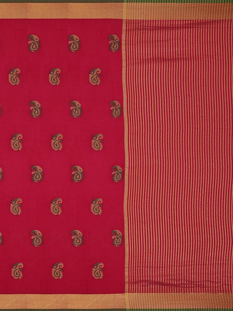 Mimosa Ikat Style Art Silk Saree Color :  Pink