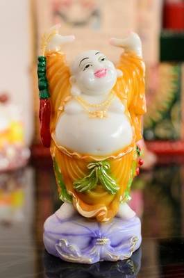 Feng Shui Laughing Buddha with Hands Up 1