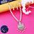 Exclusive Oxidised Classic Look Pendant White Pearl Jewellery set for Women