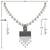 Exclusive Oxidised Classic Look Pendant White Pearl Jewellery set for Women