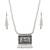 Silver plated Designer traditional Long Pearl Drop pendant Necklace set for women Jewellery set