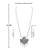 Silver plated Designer Traditional Long Pearl Drop Round Shape pendant Necklace set for women Jewellery set