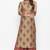 Ardozaa Women's Muslin Printed Straight Kurta Palazzo Set (Beige)